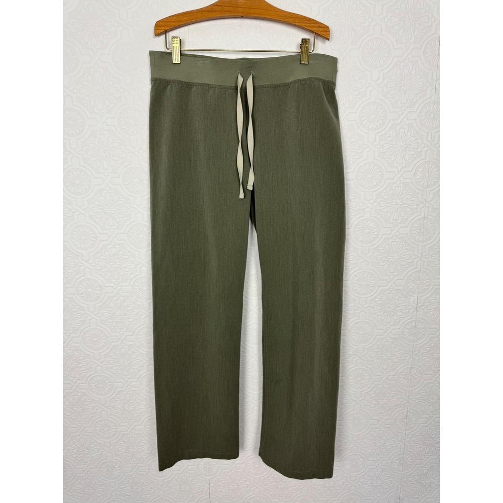 FIGS Technical Collection Olive Green Scrub Pants Small Drawstring T21003P